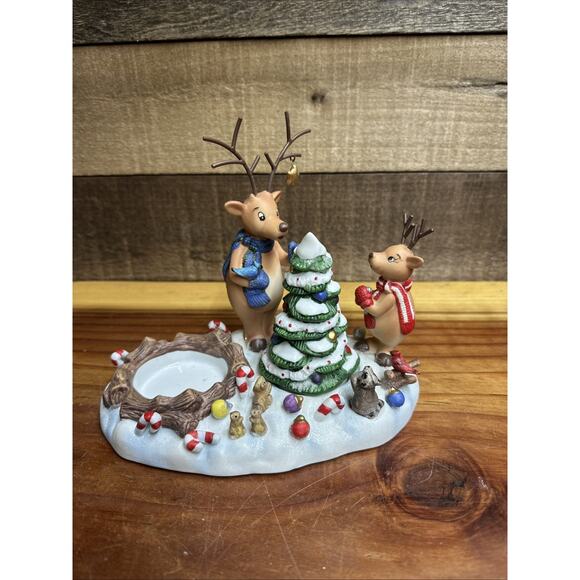 Partylite Reindeer Votive Candle Holder P8536 Holiday Christmas - Picture 1 of 6